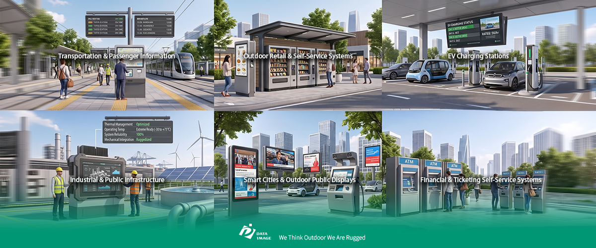 Outdoor Monitor Display Applications and Outdoor Public Display Solutions